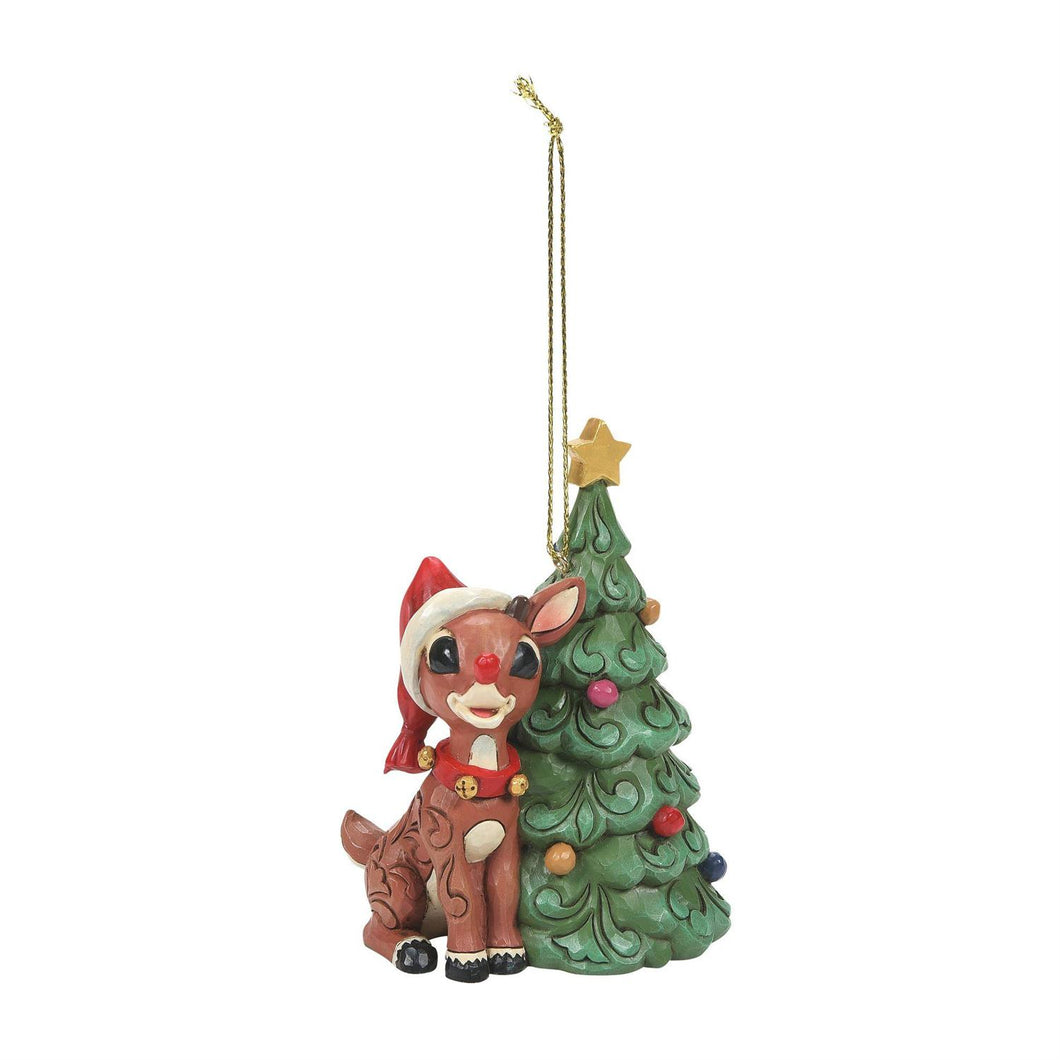 Rudolph with Christmas Tree