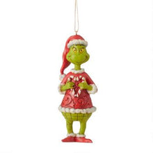 Load image into Gallery viewer, Grinch Holding Candy Cane Orn
