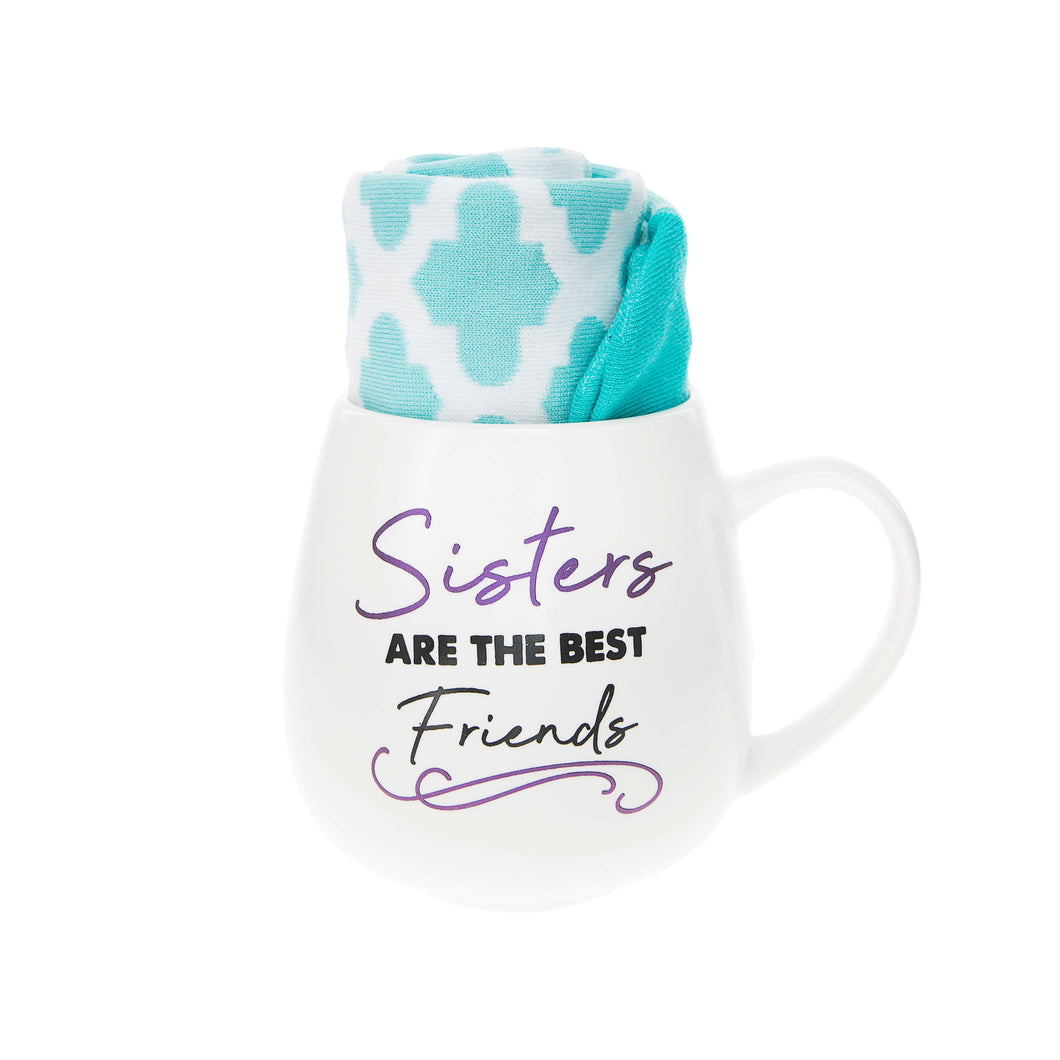 Sisters are the best friends - 15.5 oz Mug and Sock Set