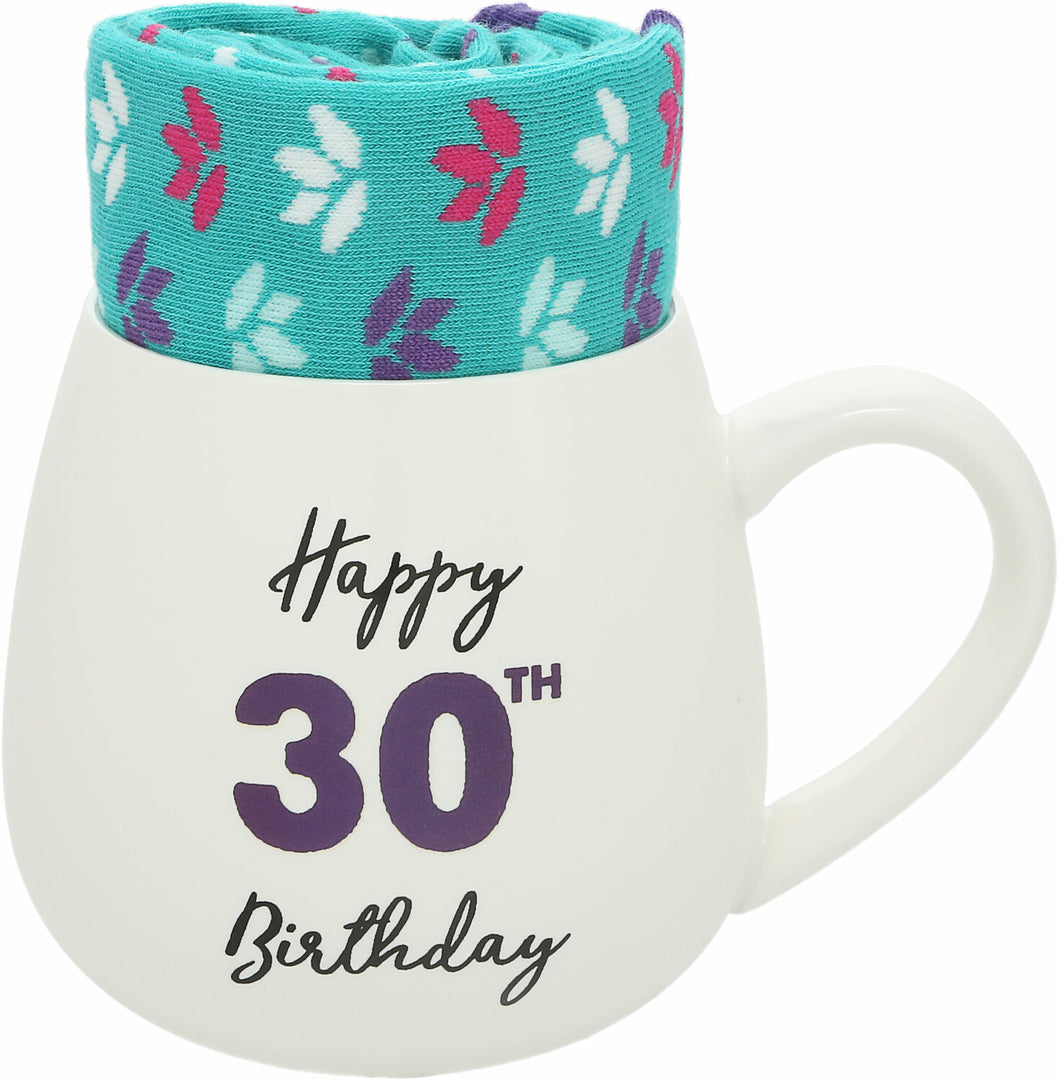 Happy 30th birthday - 15.5 oz Mug and Sock Set