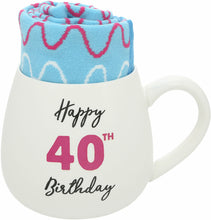 Load image into Gallery viewer, Happy 40th birthday - 15.5 oz Mug and Sock Set
