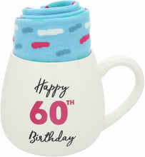 Load image into Gallery viewer, Happy 60th birthday- 15.5 oz Mug and Sock Set
