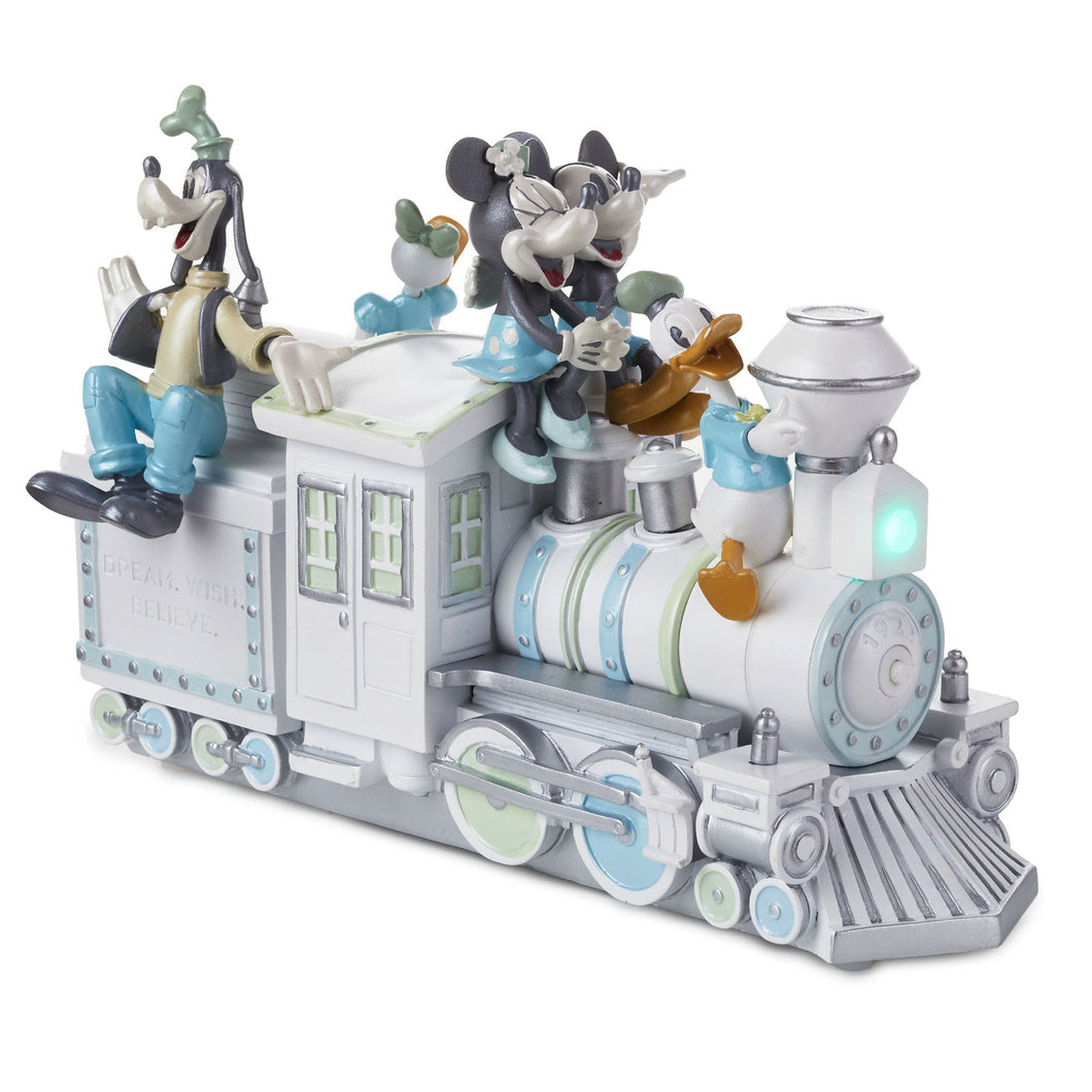 Disney 100 Years of Wonder Mickey and Friends Train Special Edition 2023 Figurine With Light and Sound, 5.63