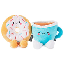 Load image into Gallery viewer, Better Together Donut and Coffee Magnetic Plush, 5&quot;
