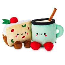 Load image into Gallery viewer, Better Together Fruitcake and Eggnog Magnetic Plush, 6.5&quot;
