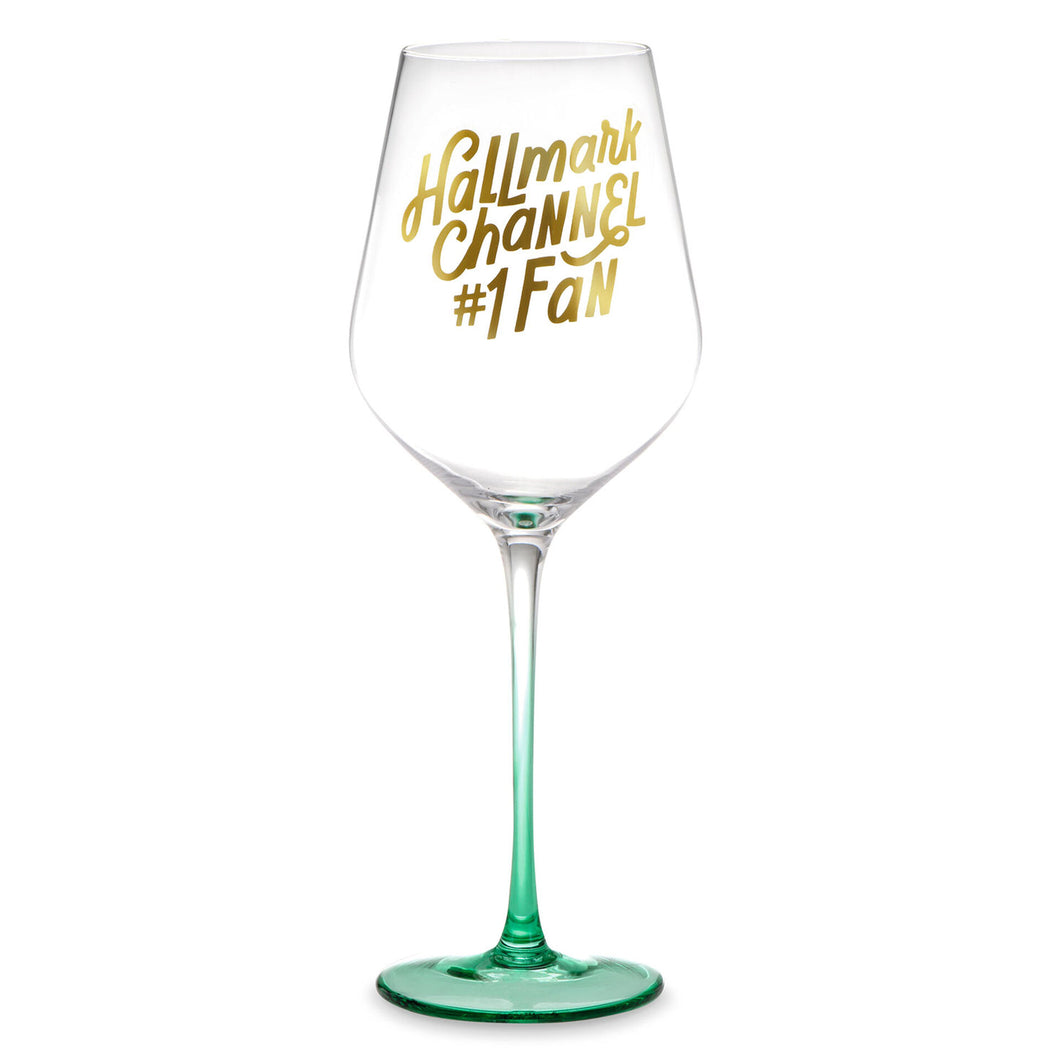 Hallmark Channel #1 Fan Ombré Wine Glass, 17 oz.