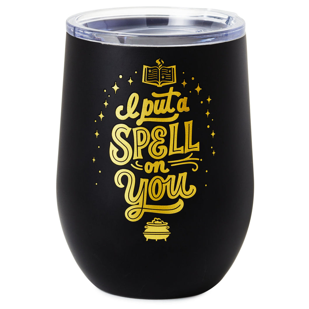 Disney Hocus Pocus I Put a Spell on You Stainless Steel Stemless Glass, 11 oz.