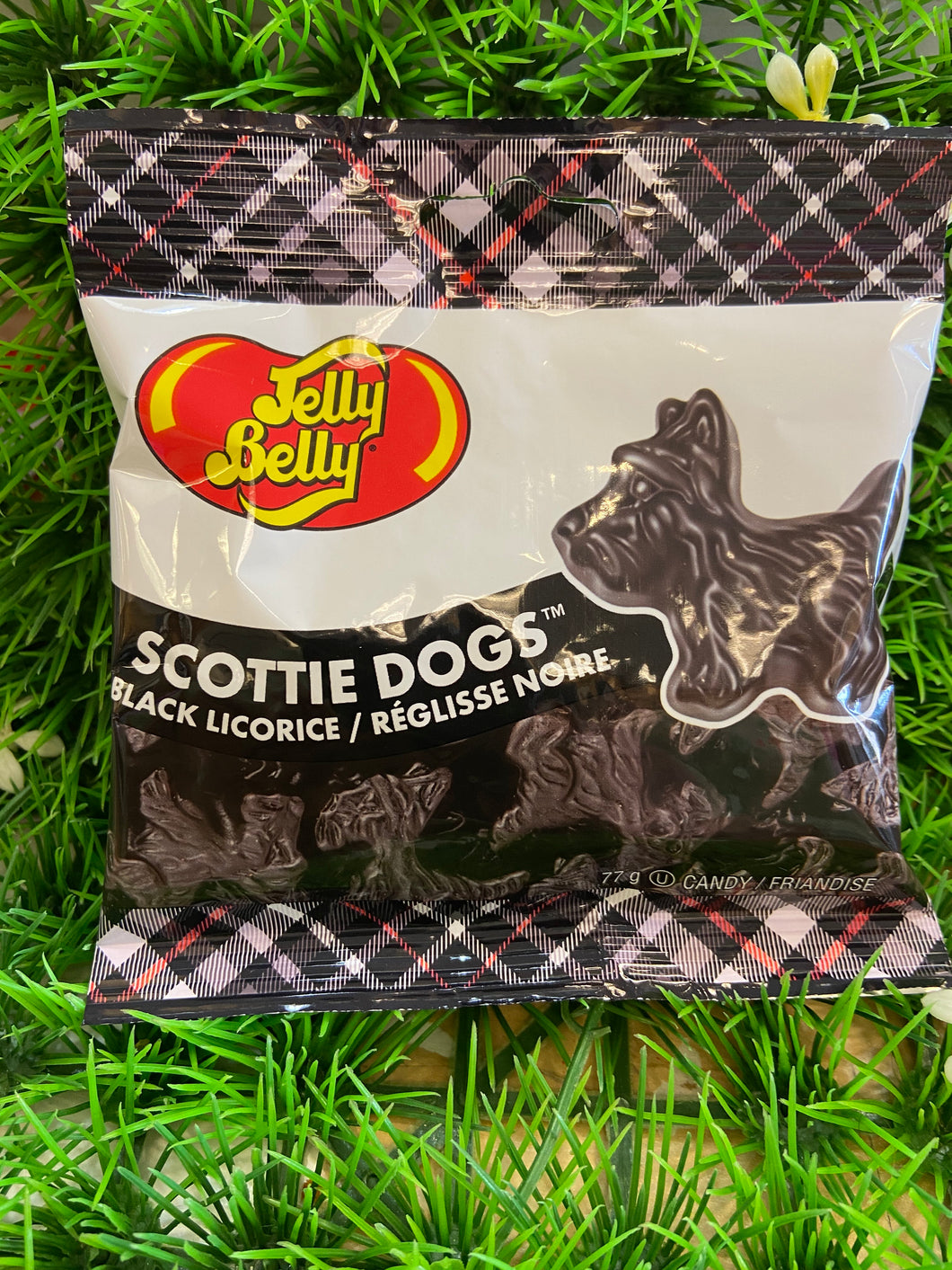 Jelly Belly Scottie Dog Black Licorice Candy - 77g