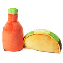 Load image into Gallery viewer, Large Better Together Taco and Hot Sauce Magnetic Plush, 16&quot;
