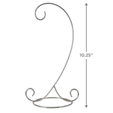 Load image into Gallery viewer, Decorative Silver Swirls Metal Ornament Display Stand
