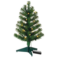 Load image into Gallery viewer, Miniature Evergreen Pre-Lit Christmas Tree, 18.75&quot;
