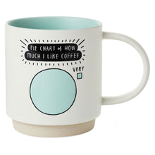 Load image into Gallery viewer, Pie Chart Coffee Lover Funny Mug, 16 oz.
