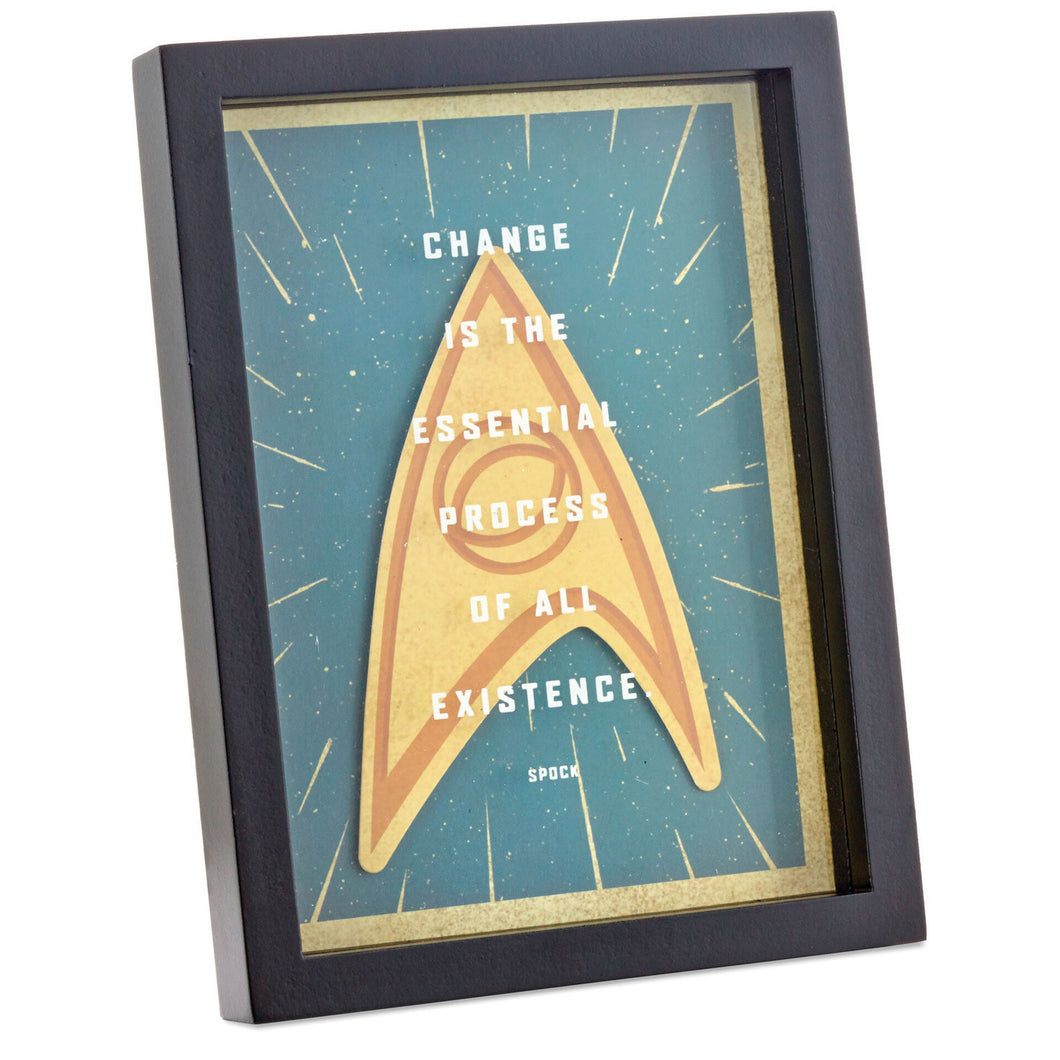 Star Trek™ Spock Framed Quote Sign, 6x8