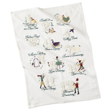 Load image into Gallery viewer, The 12 Days of Christmas Holiday Tea Towel
