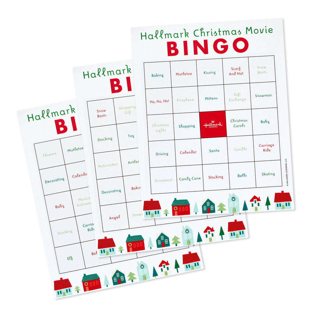 Hallmark Channel Christmas Movies Bingo Game