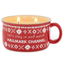 Load image into Gallery viewer, Hallmark Channel Let&#39;s Stay In Scented Candle Mug
