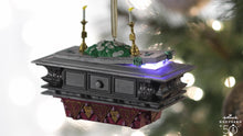 Load and play video in Gallery viewer, Disney The Haunted Mansion Collection The Coffin in the Conservatory Ornament With Light and Sound
